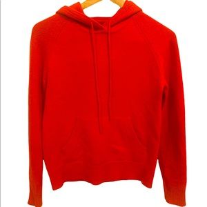 Sporty 100% Cashmere Sweater with Hoodie